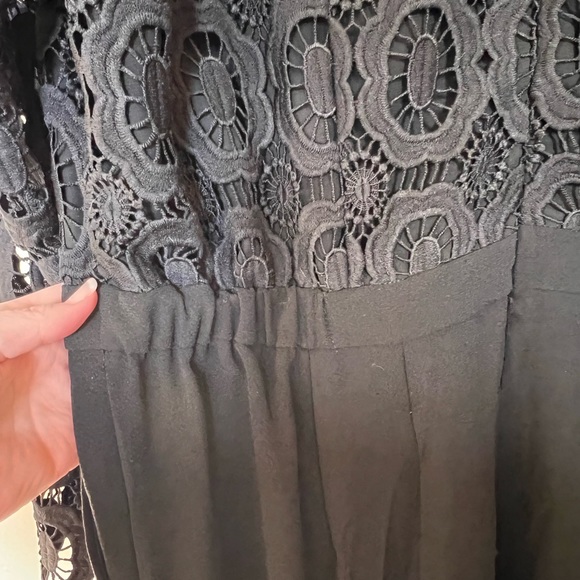 Lace-top wide leg jumpsuit by Eloquii, size 16 - Picture 6 of 7